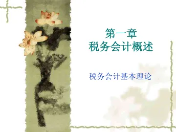 [教育]《税务代理》01税务会计概述